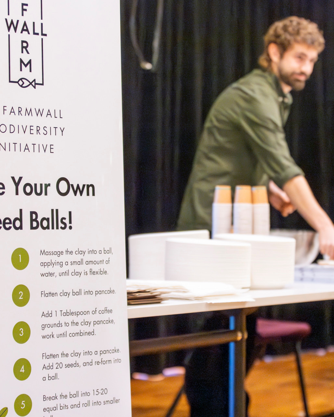 Farmwall biodiversity initiative seed ball instruction poster